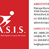 Oasis Business Card Back